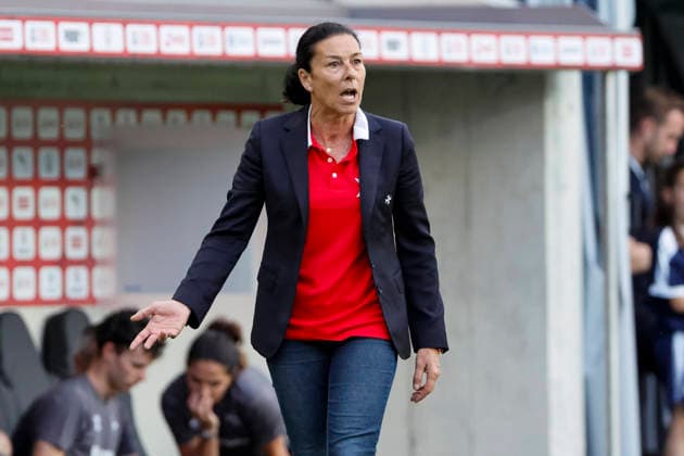 Manuela Tesse (Malta, Trainerin), Geste, Gestik, Mimik, Gesichtsausdruck, Emotion , Schweiz, Fussball, WM-Qualifikation Europa Frauen, 5..Spieltag, 2026, Schweiz vs. Malta, 05.06.2026, Lugano AIL Arena Schweiz Copyright: xGrantxHubbsx