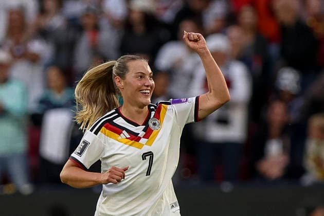05.06.2026, GER, Fussball, Frauen, WM Qualifikation, Gruppe A 4, Saison 2025 2026, Deutschland - Norwegen Marie Müller (Deutschland) Torjubel, jubelt nach ihrem Treffer zum 1:0 Köln RheinEnergieSTADION Nordrhein-Westfalen Deutschland Copyright: xAdrianxSchlüterx