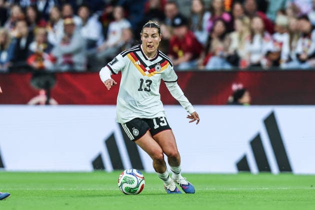 Fussball, WM-Qualifikation Europa (Frauen) Saison 2026 Liga A Gruppe 4 - 5.Spieltag Deutschland - Norwegen 05.06.2026, RheinEnergieSTADION Carlotta Wamser ( Deutschland ) Köln RheinEnergieSTADION Nordrhein-Westfalen Deutschland
