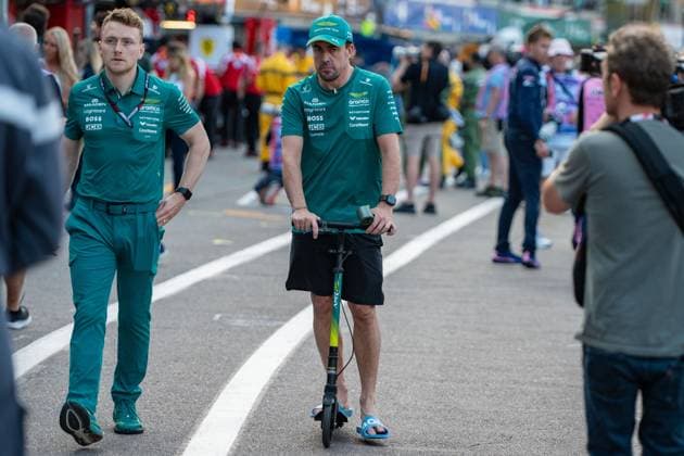 Fernando Alonso 14, Aston Martin Aramco Formula One Team, 2. Freies Training, Grosser Preis von Monaco, Motorsport, Herren, Formel 1, 05.06.2026 Monte Carlo Monaco MCO