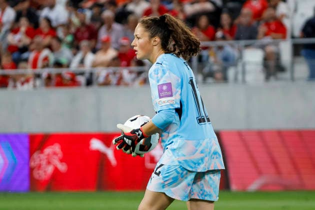 Livia Peng (Schweiz, 12) , Schweiz, Fussball, WM-Qualifikation Europa Frauen, 5..Spieltag, 2026, Schweiz vs. Malta, 05.06.2026, Lugano AIL Arena Schweiz Copyright: xGrantxHubbsx