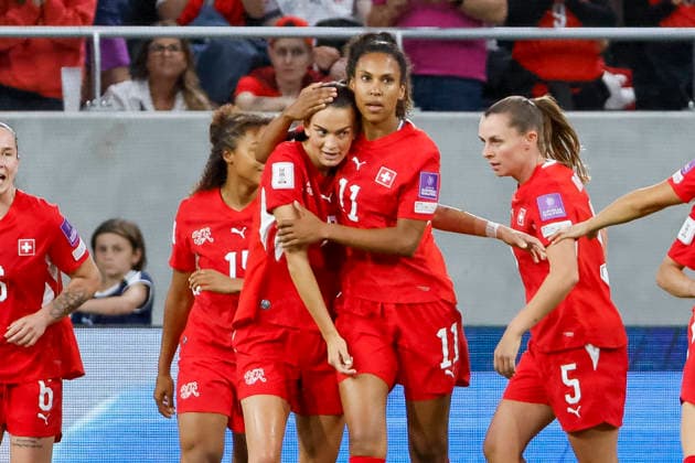 Torjubel Schweiz beim 6:1 durch Riola Xhemaili (Schweiz, 07) , Schweiz, Fussball, WM-Qualifikation Europa Frauen, 5..Spieltag, 2026, Schweiz vs. Malta, 05.06.2026, Lugano AIL Arena Schweiz Copyright: xGrantxHubbsx