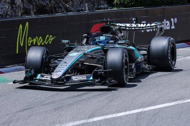 F1 Grand Prix of Monaco 2026 Circuit de Monaco - Free Practice 1 - Monaco - 05 06 2026 George Russel of United Kingdom and Mercedes-AMG Petronas Formula One Team W17 (63) seen during F1 Grand Prix of Monaco 2026 - Free Practice 1 at Circuit de Monaco in Monte-Carlo, Monaco Copyright: xBEAUTIFULxSPORTS Carabellix