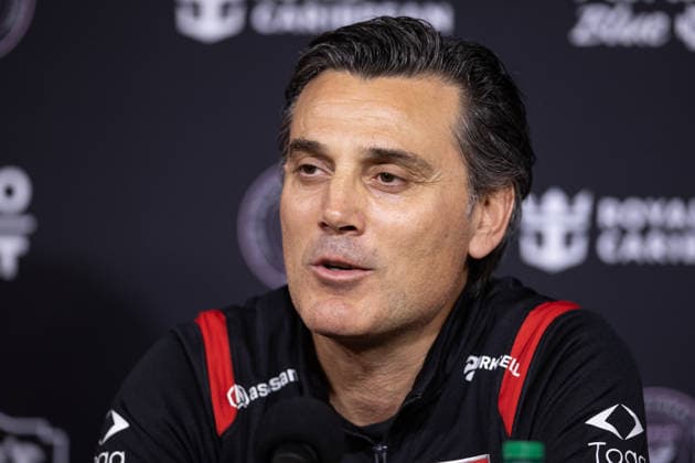Turkish national team, Nationalteam holds press conference, PK, Pressekonferenz ahead of Venezuela friendly game in Miami MIAMI, FLORIDA, UNITED STATES - JUNE 5: Vincenzo Montella, head coach of the Turkish National Football Team, speaks during a press conference ahead of Turkiye’s International Friendly, Länderspiel, Nationalmannschaft game against Venezuela, as the team prepares for the FIFA World Cup, WM, Weltmeisterschaft, Fussball in Miami, Florida, US on June 5, 2026. Mostafa Bassim Anadolu Florida United States. Editorial use only. Please get in touch for any other usage.  Copyright: x2026xAnadoluxMostafaxBassimx