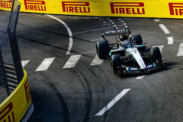 IPA85364900 - (63) George Russell (GBR) - Mercedes-AMG PETRONAS F1 Team - Mercedes W17 - Mercedes E Performance during the Practice 2 of Formula 1 Grand Prix de Monaco 2026 at Circuit de Monaco in Monte Carlo, Monaco. Round 8 of the 2026 FIA Formula One World Championship, WM, Weltmeisterschaft held June 5-7, 2026. The iconic Circuit de Monaco, the jewel of the Formula 1 calendar, winds through the narrow streets of Monte Carlo in the Principality of Monaco.  Copyright: xAlessioxDexMarco IPAxSportx xx 85364900