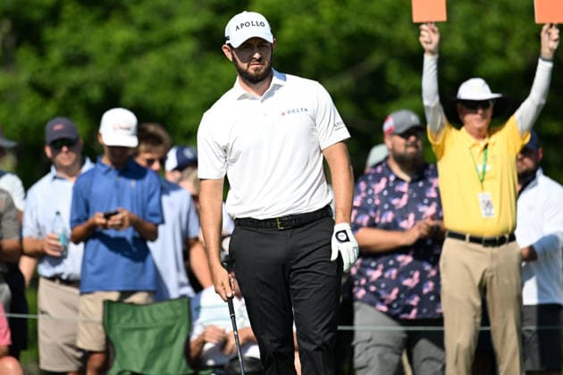 PGA, Golf Herren 2026: The Memorial Tournament Second Round JUN 5 June 5, 2026: Patrick Cantlay (USA) tees off of the 1st tee during the second round of the Memorial Tournament in Dublin, Ohio. Brent Clark Cal Media (Credit Image: Â Brent Clark Cal Sport Media) Dublin Oh USA EDITORIAL USE ONLY Copyright: xx ZUMA-20260605_zma_c04_008.jpg BrentxClarkx csmphotothree493249