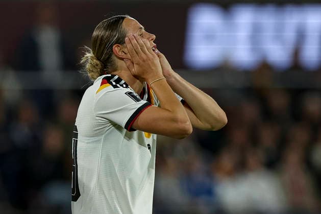 05.06.2026, GER, Fussball, Frauen, WM Qualifikation, Gruppe A 4, Saison 2025 2026, Deutschland - Norwegen Klara Bühl (Deutschland) ist enttäuscht Köln RheinEnergieSTADION Nordrhein-Westfalen Deutschland Copyright: xAdrianxSchlüterx