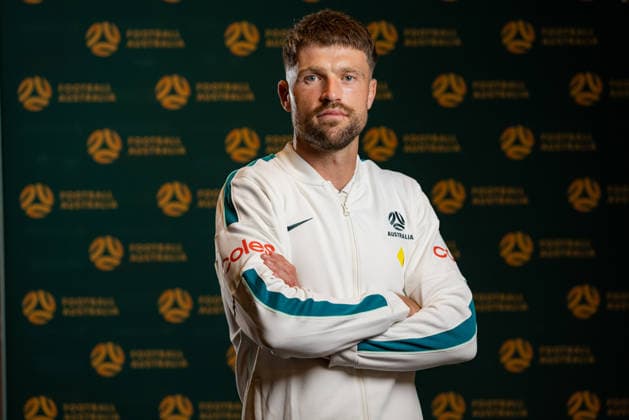 SOCCER AUSTRALIA TRAINING, Soccerros player Cameron Burgess at the Claremont Resort in Berkeley, California, United States, Thursday, June 4, 2026. ( NO ARCHIVING Alameda California United States  Copyright: xJasonxHenryx 20260606140506745847