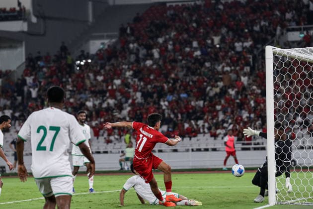 Indonesia v Oman - International Friendly, Länderspiel, Nationalmannschaft Indonesia s Ragnar Oratmangoen shoots towards the goal during the FIFA international friendly match against Oman at Gelora Bung Karno Stadium in Jakarta, Indonesia, on June 5, 2026. Jakarta Indonesia  Copyright: xFaisalxRamadhanx originalFilename:ramadhan-notitle260605_npTf0.jpg