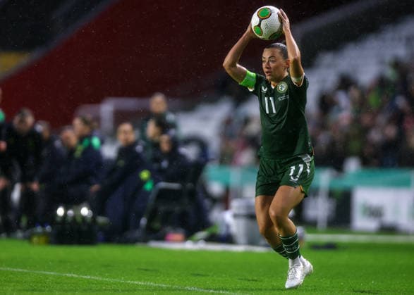2027 FIFA Women s World Cup Qualifier, SuperValu Pairc Ui Chaoimh, Cork 5 6 2026 Republic of Ireland WNT vs The Netherlands Ireland s Katie McCabe Katie McCabe 5 6 2026  Copyright: x INPHO BenxBradyx BB3_3322