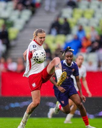 05.06.2026 GDANSK, POLSAT PLUS ARENA PILKA NOZNA KOBIET ( WOMEN S FOOTBALL ) ELIMINACJE MISTRZOSTWA SWIATA KOBIET BRAZYLIA FIFA World Cup, WM, Weltmeisterschaft, Fussball 2027 ( FIFA WOMEN S WORLD CUP QUALIFICATION 2027 ) MECZ POLSKA - FRANCJA ( GAME POLAND - FRANCE ) NZ OLIWIA WOS FOTO LUKASZ GROCHALA CYFRASPORT NEWSPIX.PL --- newspix.pl 