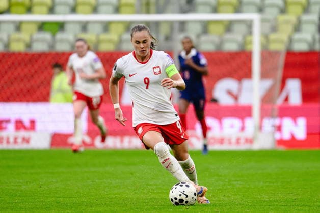 Gdansk 05.06.2026. Women s football match in the 2027 World Cup qualifiers between Poland and France in Gdansk, Poland --- Eliminacje do Mistrzostwa Swiata Kobiet w pilce noznej: Polska - Francja Persons Shown : Ewa Pajor Fot. Marcin Gadomski Arena Akcji NEWSPIX.PL --- newspix.pl 