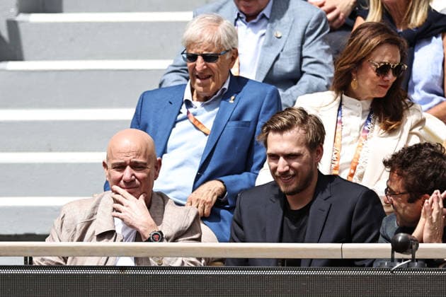 Andre Agassi, USA, during semifinal (Zverev match) of 2026 French Open at Roland Garros, Paris, 05 06 2026; -
