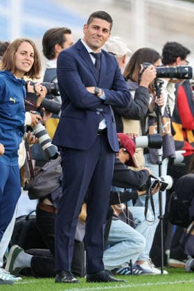 headcoach Francisco Neto (Portugal) during the FIFA Women s World Cup Brazil 2027 Qualifiers League B, Group B3 Matchday 5 match between Portugal and Latvia at Estadio Antonio Coimbra da Mota on June 5, 2026, in Estoril, Portugal. Copyright: JoaquimxFerreira