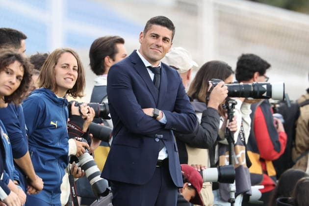 headcoach Francisco Neto (Portugal) during the FIFA Women s World Cup Brazil 2027 Qualifiers League B, Group B3 Matchday 5 match between Portugal and Latvia at Estadio Antonio Coimbra da Mota on June 5, 2026, in Estoril, Portugal. Copyright: JoaquimxFerreira