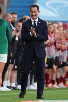 Pedro Proenca, President of the Portuguese Football Federation (FPF) during the FIFA Women s World Cup Brazil 2027 Qualifiers League B, Group B3 Matchday 5 match between Portugal and Latvia at Estadio Antonio Coimbra da Mota on June 5, 2026, in Estoril, Portugal. Copyright: JoaquimxFerreira