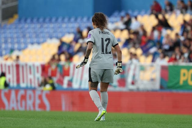 goalkeeper Patricia Morais (Portugal) during the FIFA Women s World Cup Brazil 2027 Qualifiers League B, Group B3 Matchday 5 match between Portugal and Latvia at Estadio Antonio Coimbra da Mota on June 5, 2026, in Estoril, Portugal. Copyright: JoaquimxFerreira