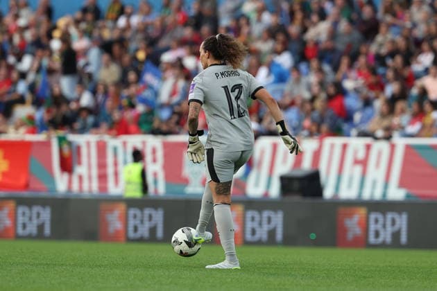goalkeeper Patricia Morais (Portugal) during the FIFA Women s World Cup Brazil 2027 Qualifiers League B, Group B3 Matchday 5 match between Portugal and Latvia at Estadio Antonio Coimbra da Mota on June 5, 2026, in Estoril, Portugal. Copyright: JoaquimxFerreira