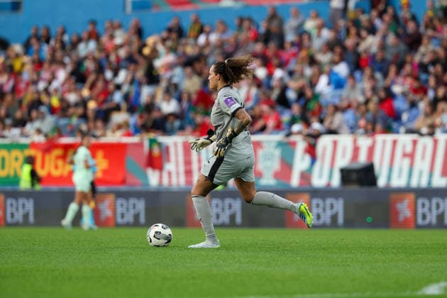 goalkeeper Patricia Morais (Portugal) during the FIFA Women s World Cup Brazil 2027 Qualifiers League B, Group B3 Matchday 5 match between Portugal and Latvia at Estadio Antonio Coimbra da Mota on June 5, 2026, in Estoril, Portugal. Copyright: JoaquimxFerreira