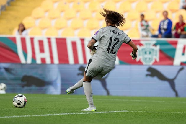 goalkeeper Patricia Morais (Portugal) during the FIFA Women s World Cup Brazil 2027 Qualifiers League B, Group B3 Matchday 5 match between Portugal and Latvia at Estadio Antonio Coimbra da Mota on June 5, 2026, in Estoril, Portugal. Copyright: JoaquimxFerreira