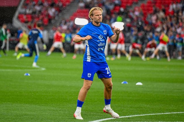 FOOTBALL - Friendly - Hungary vs Finland Photo by IPA ABACAPRESS.COM85361592 - Joel Pohjanpalo (Finland) during the UEFA friendly match between Hungary vs Finland, 5th June 2026 at the Puskas Arena, Budapest, Hungary Budapest Hungary  Copyright: xIPAxSport ABACAx