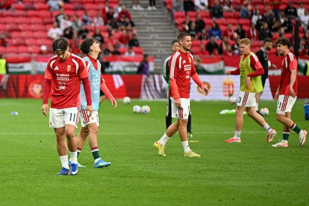 FOOTBALL - Friendly - Hungary vs Finland Photo by IPA ABACAPRESS.COM85361604 - Hungary warm up during the UEFA friendly match between Hungary vs Finland, 5th June 2026 at the Puskas Arena, Budapest, Hungary Budapest Hungary  Copyright: xIPAxSport ABACAx