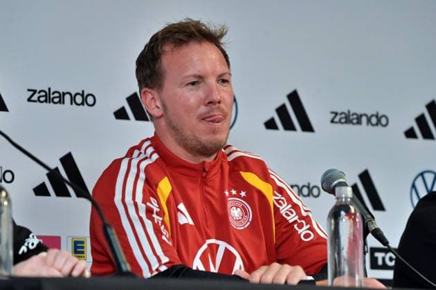 Ahead of FIFA World Cup, WM, Weltmeisterschaft, Fussball 2026 CHICAGO, ILLINOIS - JUNE 05: Germany head coach Julian Nagelsmann speaks during a press conference, PK, Pressekonferenz ahead of their International Friendly, Länderspiel, Nationalmannschaft match against the United Statesin an international friendly match on June 6 as a final warm-up game ahead of the FIFA World Cup 2026. Jacek Boczarski Anadolu Illinois United States. Editorial use only. Please get in touch for any other usage.  Copyright: x2026xAnadoluxJacekxBoczarskix