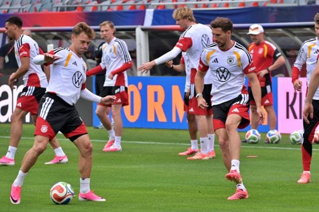 Ahead of FIFA World Cup, WM, Weltmeisterschaft, Fussball 2026 CHICAGO, IL - JUNE 05: Players of Germany run during a training session at Soldier Field on June 05, 2026 in Chicago, Illinois. Germany will face United States in an International Friendly, Länderspiel, Nationalmannschaft match on June 6 as a final warm-up game ahead of the FIFA World Cup 2026. Jacek Boczarski Anadolu Illinois United States. Editorial use only. Please get in touch for any other usage.  Copyright: x2026xAnadoluxJacekxBoczarskix