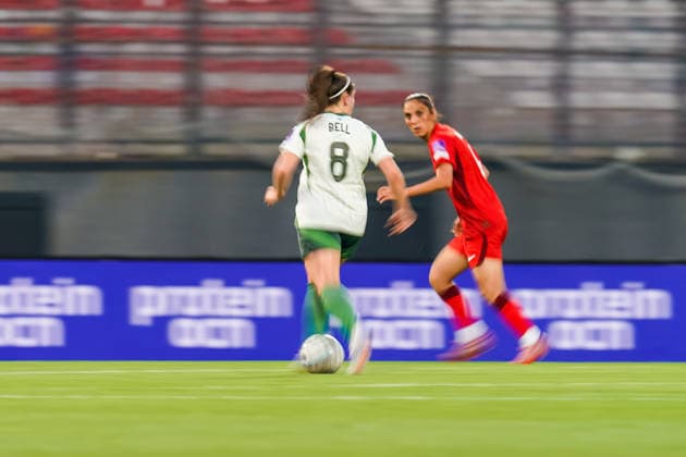 Turkey v Norhern Ireland - FIFA Women s World Cup 2027 Qualifier Megan Bell of Northern Ireland plays during the 2027 FIFA Women s World Cup Qualifier between Turkiye and Northern Ireland at Pendik Stadium on June 5, 2026, in Istanbul, Turkey. Istanbul Istanbul Turkey  Copyright: xYagizxGurtugx originalFilename:gurtug-turkiyev260605_nprtn.jpg