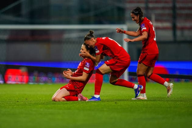 Turkey v Norhern Ireland - FIFA Women s World Cup 2027 Qualifier Melike Pekel of Turkey celebrates her team s first goal during the 2027 FIFA Women s World Cup Qualifier between Turkey and Northern Ireland at Pendik Stadium on June 5, 2026, in Istanbul, Turkey. Istanbul Istanbul Turkey  Copyright: xYagizxGurtugx originalFilename:gurtug-turkiyev260605_npBDF.jpg