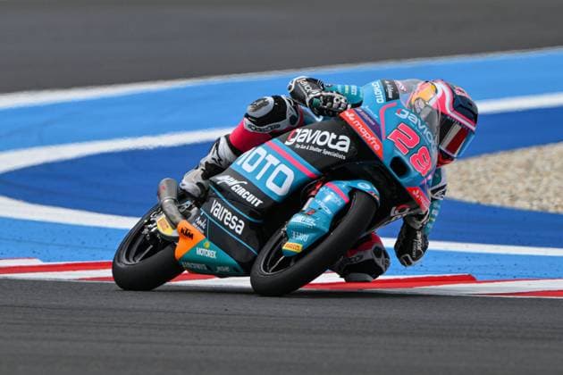 Free practice before MotoGP Grand Prix of Hungary at the Balaton Park circuit, Balaton, Hungary. June 05 2026 In picture: Moto3 Maximo Quiles Entrenamientos libres previos al Gran Premio de MotoGP de Hungria en el Circuito Balaton Park de Balaton, Hungria, 05 de Junio de 2026 POOL MotoGP.com Cordon Press Images will be for editorial use only. Mandatory credit: MotoGP.com Cordon Press Cordon Press 