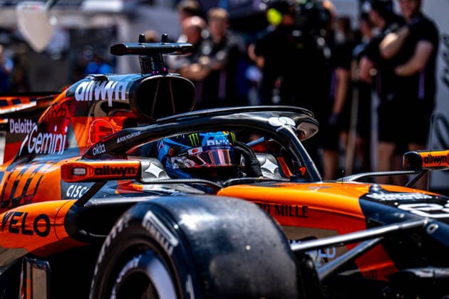 MONTE CARLO, MONACO: Oscar Piastri, racing for the McLaren F1 team during the 2026 Formula 1 Monaco Grand Prix at the Circuit de Monaco in Monte Carlo, Monaco