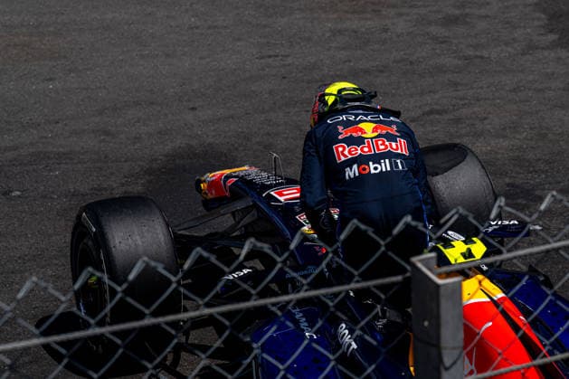 MONTE CARLO, MONACO: Isack Hadjar, racing for the Red Bull Racing team during the 2026 Formula 1 Monaco Grand Prix at the Circuit de Monaco in Monte Carlo, Monaco
