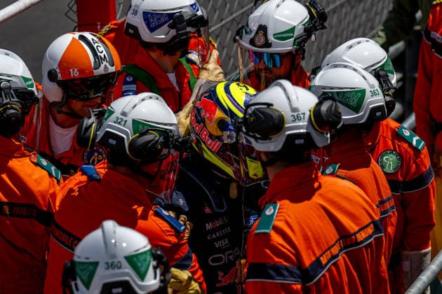 MONTE CARLO, MONACO: Isack Hadjar, racing for the Red Bull Racing team during the 2026 Formula 1 Monaco Grand Prix at the Circuit de Monaco in Monte Carlo, Monaco