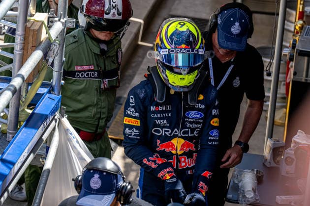 MONTE CARLO, MONACO: Isack Hadjar, racing for the Red Bull Racing team during the 2026 Formula 1 Monaco Grand Prix at the Circuit de Monaco in Monte Carlo, Monaco