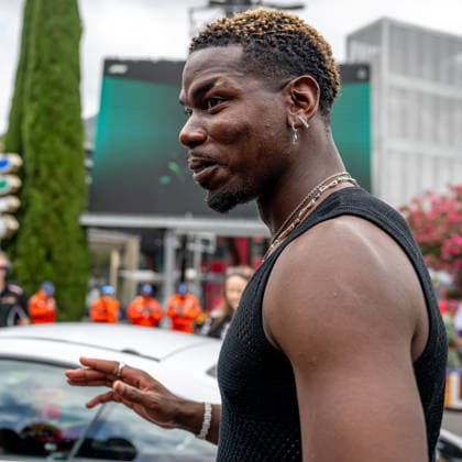 MONTE CARLO, MONACO: Paul Pogba, Footballer, at the 2026 Formula 1 Monaco Grand Prix at the Circuit de Monaco in Monte Carlo, Monaco.