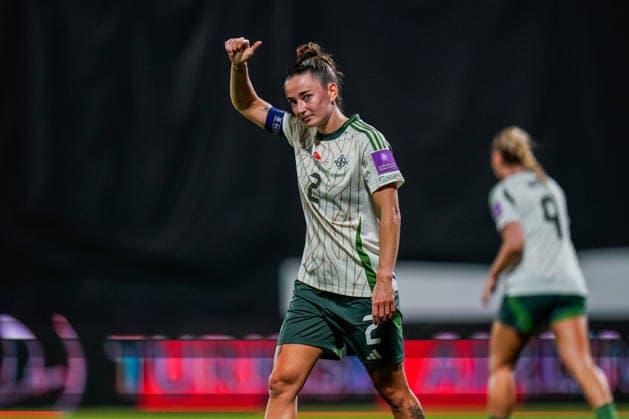 Turkey v Norhern Ireland - FIFA Women s World Cup 2027 Qualifier Rebecca McKenna of Northern Ireland gestures during the 2027 FIFA Women s World Cup Qualifier between Turkiye and Northern Ireland at Pendik Stadium in Istanbul, Turkey, on June 5, 2026. Istanbul Istanbul Turkey  Copyright: xYagizxGurtugx originalFilename:gurtug-turkiyev260605_np7RU.jpg