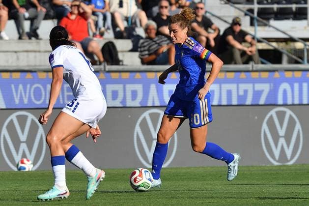 IPA85372010 - Cristiana Girelli (Italy) during Qualifiers - Italy vs Serbia, FIFA World Cup, WM, Weltmeisterschaft, Fussball match in Pisa, Italy, June 05 2026  Copyright: xGabrielexMasotti IPAxSportx xx 85372010