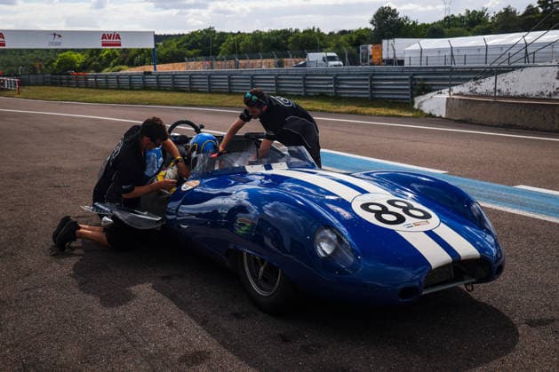 AUTO - LE MANS CLASSIC SERIES 2026 - GRAND PRIX DE L™AGE D™OR 2026 88 SPIERS John (gbr), GREENSALL Nigel (gbr), Lister Jaguar Costin 1959, 153, The Gentlemen Challenge, action during the 2026 Grand Prix de l™age d™Or, 3rd round of the Le Mans Classic Series 2026, from June 04 to 07 in Circuit de Dijon Prenois, in Prenois, France - DijonFrance  Copyright: xDamienxDoumerguex