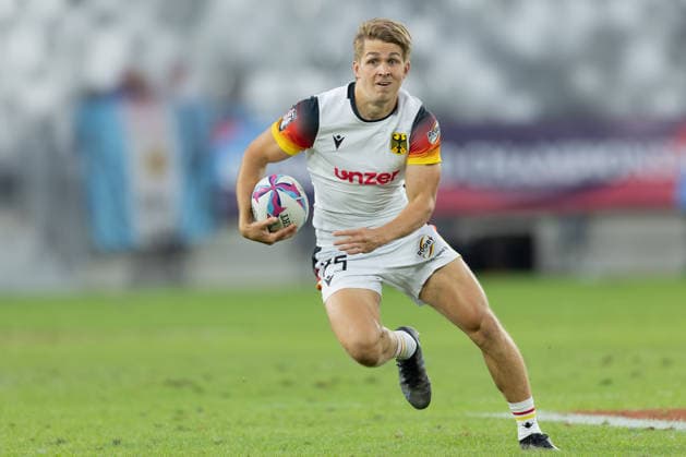 Neuseeland - Deutschland, SVNS Rugby World Championship, WM, Weltmeisterschaft Michael Goedeke (Deutschland, 25). Zweites Gruppenspiel der deutschen Mannschaft gegen die All Blacks Sevens aus Neuseeland. Drittes Turnier der SVNS World Championship, Siebener-Rugby WM vom 5. bis 7. Juni 2026 in Bordeaux (Frankreich). Tag 1, Gruppenspiele am 5. Juni 2026., Bordeaux Region Nouvelle-Aquitaine Frankreich Stade Atlantique