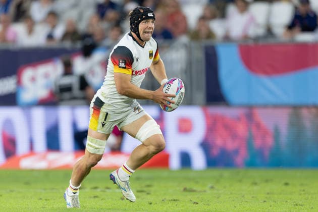 Neuseeland - Deutschland, SVNS Rugby World Championship, WM, Weltmeisterschaft Felix Hufnagel (Deutschland, 1). Zweites Gruppenspiel der deutschen Mannschaft gegen die All Blacks Sevens aus Neuseeland. Drittes Turnier der SVNS World Championship, Siebener-Rugby WM vom 5. bis 7. Juni 2026 in Bordeaux (Frankreich). Tag 1, Gruppenspiele am 5. Juni 2026., Bordeaux Region Nouvelle-Aquitaine Frankreich Stade Atlantique