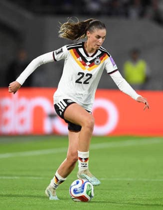 05.06.2026, xophax, Fussball , Köln , Cologne, Germany , Norway , Frauen-Nationalmannschaft Rhein Energie Stadion Koeln.Fussball - Länderspiel : Deutschland gegen Norwegen. Jule Brand ( Deutschland ) Köln