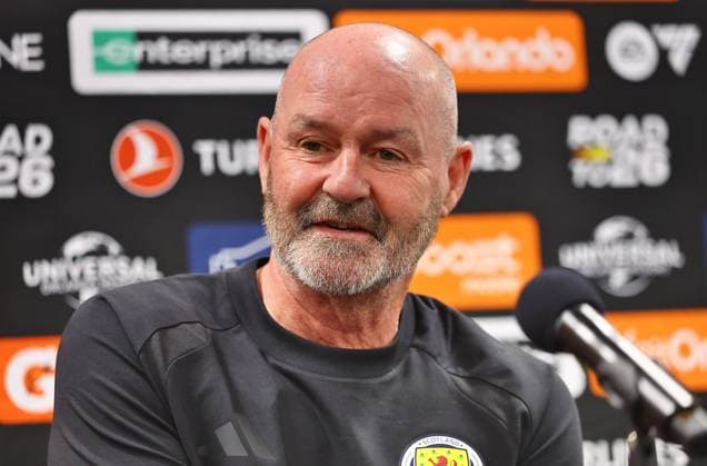 Steve Clarke head coach of Scotland Scotland press conference, PK, Pressekonferenz 2026 FIFA World Cup, WM, Weltmeisterschaft, Fussball Football, Sports Illustrated Stadium, New Jersey, USA - 05 Jun 2026New Jersey Sports Illustrated Stadium United States of America EDITORIAL USE ONLY No use with unauthorised audio, video, data, fixture lists, club league logos or live services. Online in-match use limited to 120 images, no video emulation. No use in betting, games or single club league player publications. Copyright: xMichaelxZemanek Shutterstockx 16906921f
