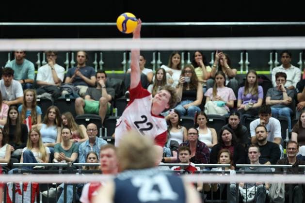 05.June. 2026 – Volleyball – CEV Volleyball European League 2026 - Men , FINLAND vs AUSTRIA fans looks on prior to the match Lower Austria Lower Austria , AUSTRIA – Multiversum Schwechat Multiversum Schwechat AUSTRIA