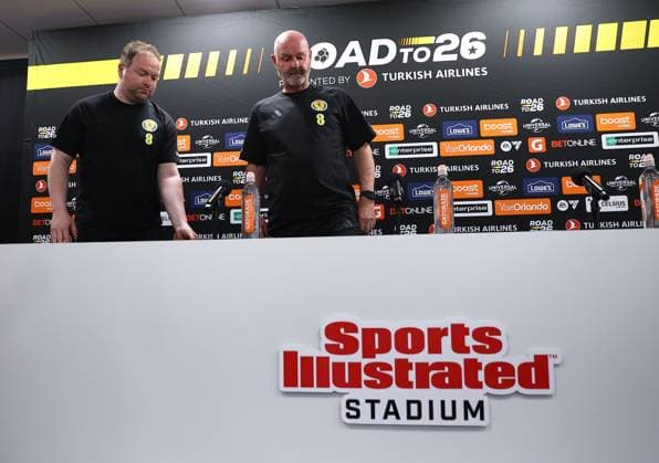 Steve Clarke head coach of Scotland Scotland press conference, PK, Pressekonferenz 2026 FIFA World Cup, WM, Weltmeisterschaft, Fussball Football, Sports Illustrated Stadium, New Jersey, USA - 05 Jun 2026New Jersey Sports Illustrated Stadium United States of America EDITORIAL USE ONLY No use with unauthorised audio, video, data, fixture lists, club league logos or live services. Online in-match use limited to 120 images, no video emulation. No use in betting, games or single club league player publications. Copyright: xMichaelxZemanek Shutterstockx 16906921i