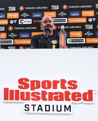 Steve Clarke head coach of Scotland Scotland press conference, PK, Pressekonferenz 2026 FIFA World Cup, WM, Weltmeisterschaft, Fussball Football, Sports Illustrated Stadium, New Jersey, USA - 05 Jun 2026New Jersey Sports Illustrated Stadium United States of America EDITORIAL USE ONLY No use with unauthorised audio, video, data, fixture lists, club league logos or live services. Online in-match use limited to 120 images, no video emulation. No use in betting, games or single club league player publications. Copyright: xMichaelxZemanek Shutterstockx 16906921k