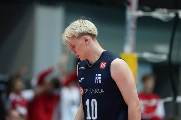 05.June. 2026 – Volleyball – CEV Volleyball European League 2026 - Men , FINLAND vs AUSTRIA Luka Marttila (Finland) close up Lower Austria Lower Austria , AUSTRIA – Multiversum Schwechat Multiversum Schwechat AUSTRIA