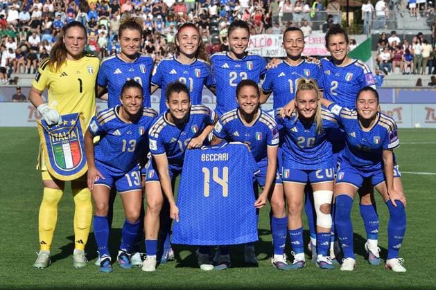 FOOTBALL - FIFA World Cup, WM, Weltmeisterschaft, Fussball - Qualifiers - Italy vs Serbia Photo by IPA ABACAPRESS.COM85371970 - Players of Italy lineup during Qualifiers - Italy vs Serbia, FIFA World Cup match in Pisa, Italy, June 05 2026 Pisa Italy  Copyright: xIPAxSport ABACAx