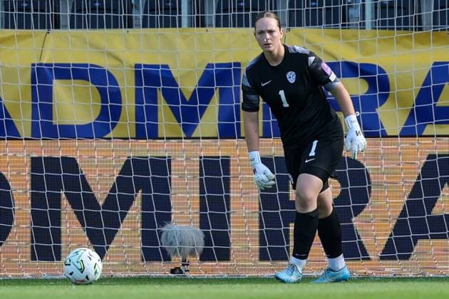 05.June. 2026 – SOCCER – UEFA Women s European Qualifiers, Austria (W) vs Slovenia (W) Zala Mersnik (Slovenia) is in action VIENNA VIENNA, AUSTRIA – Sportclub-Platz Dornbach Sportclub-Platz Dornbach AUSTRIA