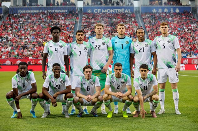 Fußball, Testspiel, Kanada - Irland International Friendly, Länderspiel, Nationalmannschaft Stade Saputo, MontrÃ The Ireland team 6 6 2026  Copyright: x INPHO RyanxByrnex RB2_9122